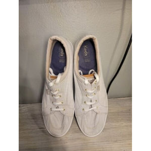 Keds Women's Center II Sneaker, Chambray, Size 11 Medium US Light Wear No Issues